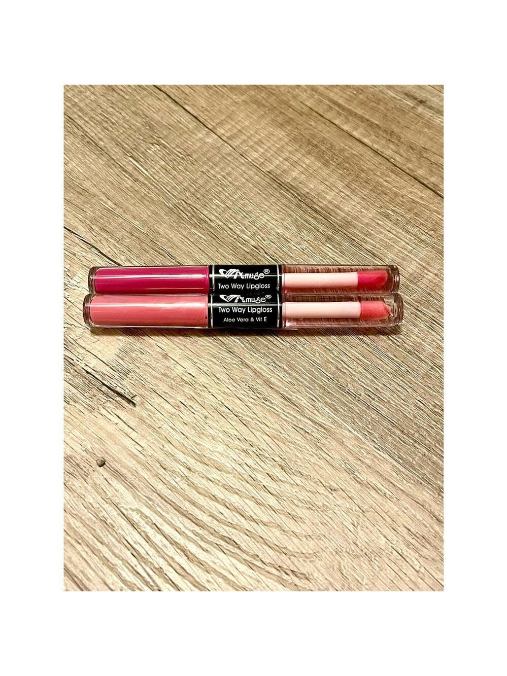 Set of 2 Amuse Pink Lipgloss